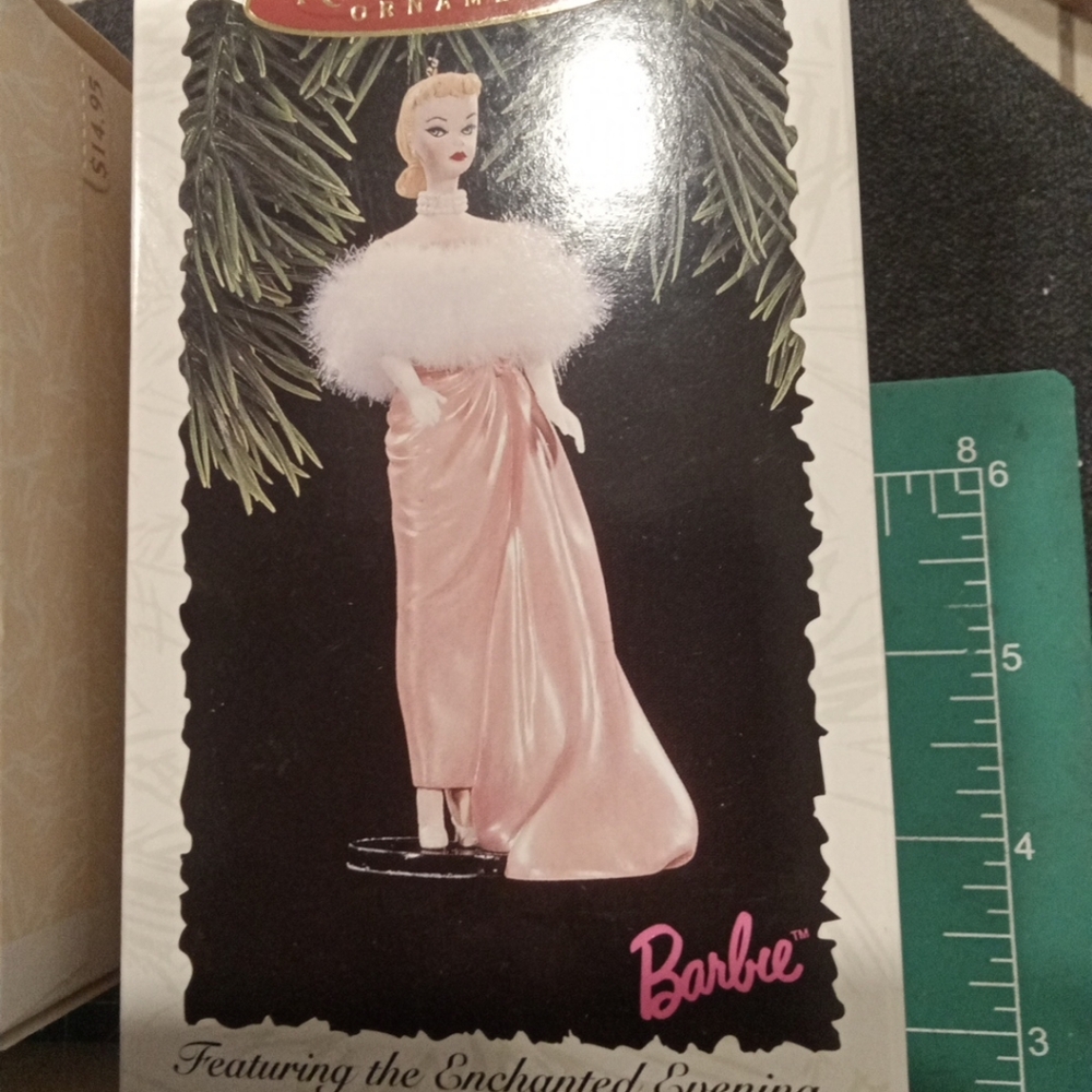 Barbie Collector's Series Keepsake Ornaments Vintage 96-97 Nib Lot 4 Elegant - Picture 6 of 8